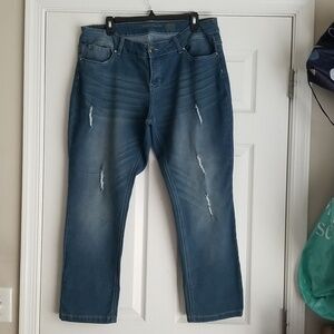 Jean's Denim Distressed Skinny Jeans
